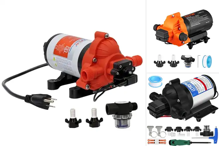 Detailed view of Best 3.3 GPM RV Water Pump