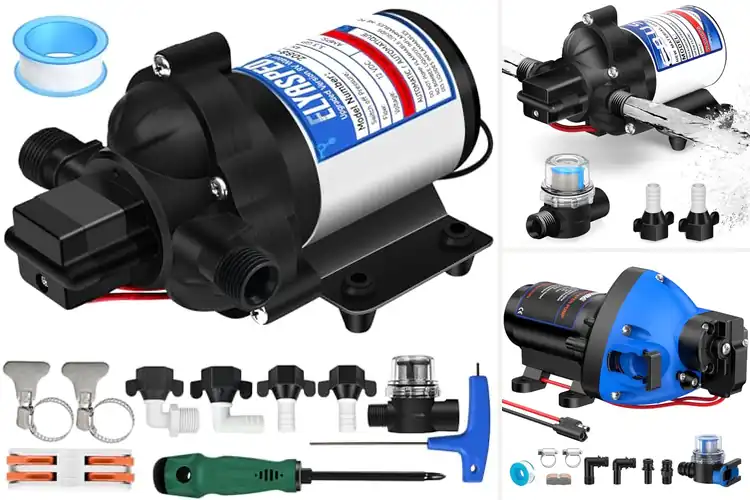 Detailed view of Best 3.3GPM Water Flow RV Pump