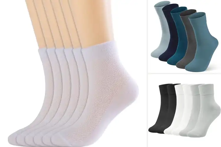 Detailed view of Best Breathable Cotton Spandex Blended Socks