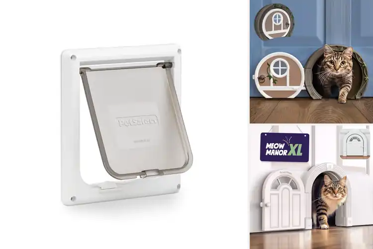 Detailed view of Best Cat Door With Privacy : Freedom & Cleanliness