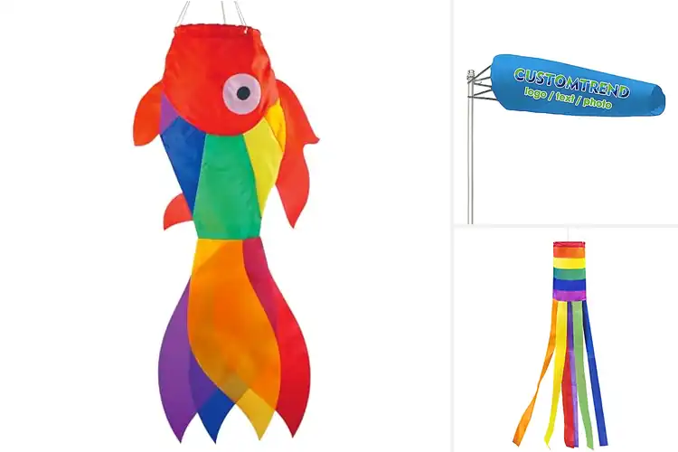 Detailed view of Best Colorful Logo Windsocks