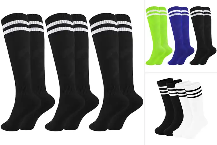 Detailed view of Best Elastic Soccer Socks For Kids Comfort