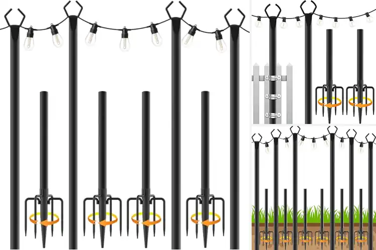 Detailed view of Best Event Light Poles