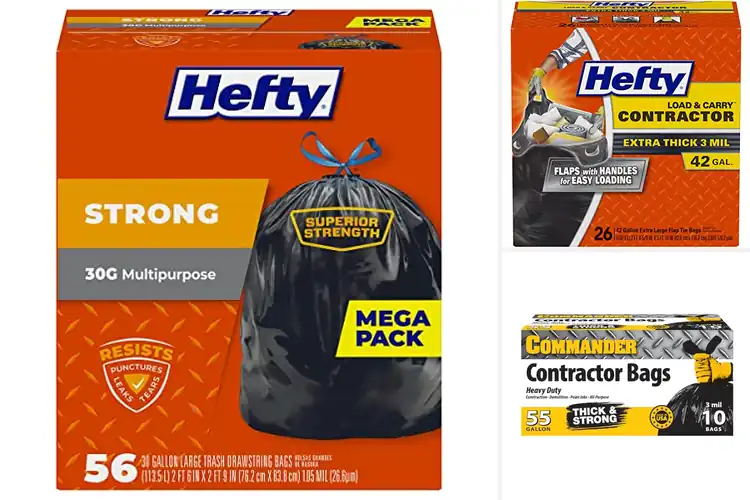 Detailed view of Best Heavy Duty Trash Bags: Strongest, Leak-Proof & Cheap