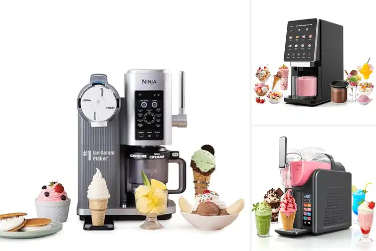 Detailed view of Best Home Ice Cream Maker With Swirl