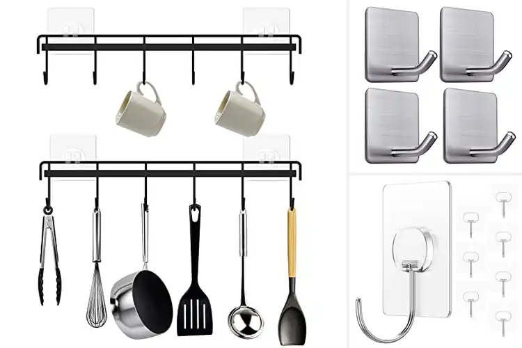 Detailed view of Best Kitchen Hooks: Top Picks for a Clutter-Free Space