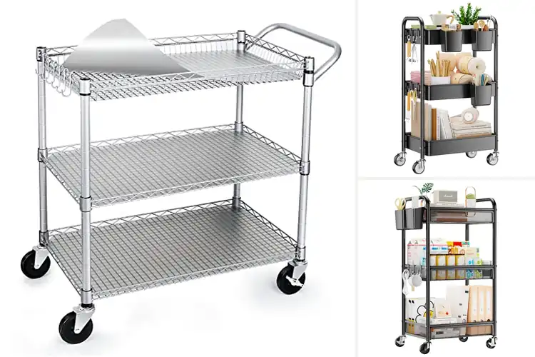 Detailed view of Best Metal Utility Carts