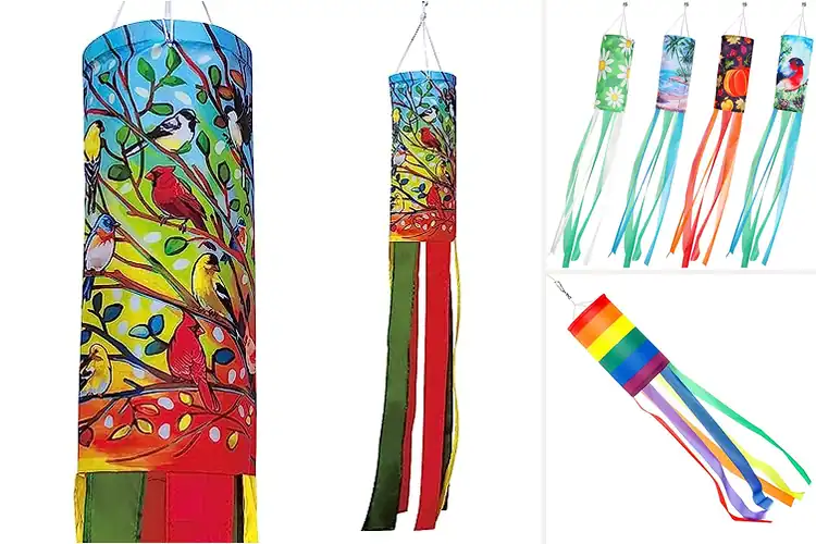Detailed view of Best Patio Garden Porch Windsocks: Lively Outdoor Charm