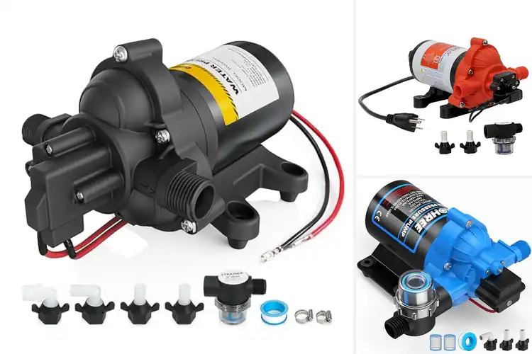 Detailed view of Best Pressure RV Water Pump 45 PSI