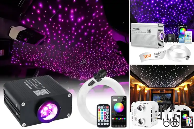 Detailed view of Best RGBW Fiber Optic Star Lights for Stunning Ambience