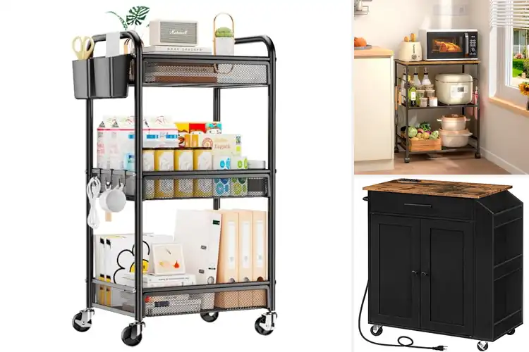 Detailed view of Best Rolling Kitchen Carts
