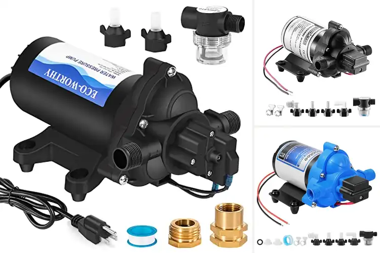 Detailed view of Best RV Marine Fresh Water Pump