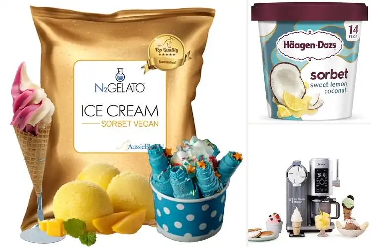Detailed view of Best Swirl Dairy Free Sorbet Ice Cream