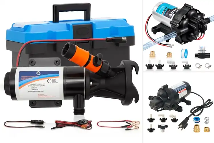 Detailed view of Best Thermal Overload Protected RV Pump