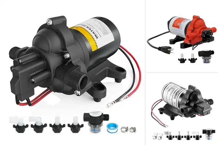 Detailed view of Best Water Pressure RV Pump 45 PSI